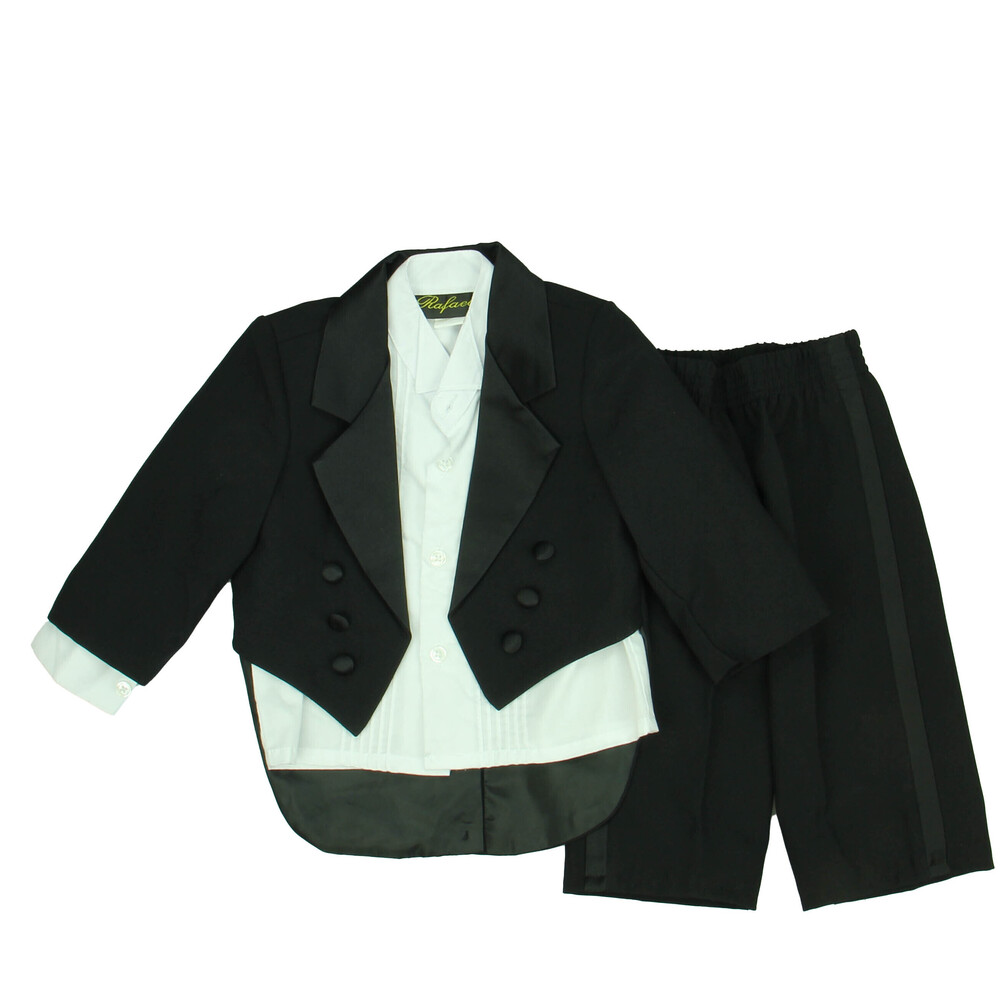 Rafael Boys Black | White Apparel Sets size: *12-18 Months